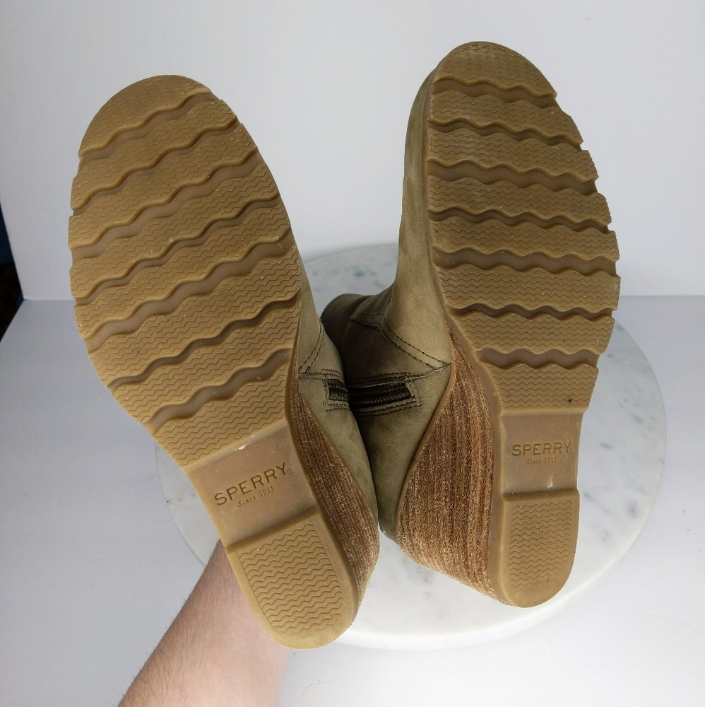 Sperry Gold Cup Liberty Clove Wedge Bootie 7.5 - Picture 10 of 14